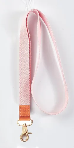 Vista 4 de FORZEN Correa para el cuello con llavero para mujeres y hombres, cordones para llaves, cartera e identificación B rosado Claro