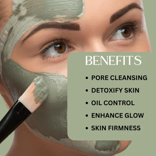 Vista 5 de Arcilla verde francesa en polvo 0.22 libras / 100 GMS Illite arcilla de montmorillonita para máscaras faciales, cremas, exfoliantes suaves