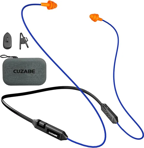 Vista 8 de Auriculares Bluetooth con reducción de ruido de 29 dB para el trabajo, auriculares inalámbricos con banda para el cuello con batería de 30 horas
