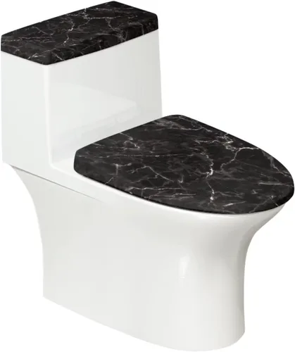 Vista 42 de Juego de 2 Fundas de Asiento de Inodoro con Hojas de Arce de Otoño, Juego de Fundas de Tapa de Tanque de Inodoro con Hojas de Arce Impresas
