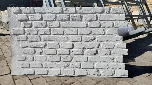 Vista 2 de Paneles de ladrillo sintético 3D, paneles de revestimiento de pared de piedra, chapas de ladrillo finas para decoración de paredes interiores