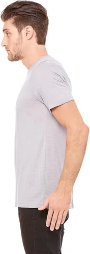Vista 4 de Bella Canvas Triblend - Camiseta de manga corta (3413C), Negro