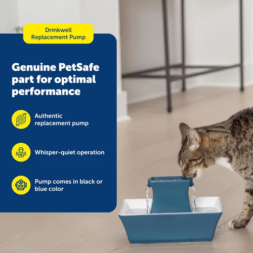 Vista 2 de PetSafe Bomba de repuesto, sumergible, funcionamiento silencioso, compatible con Drinkwell Cerámica, acero inoxidable, fuentes de agua para mascotas