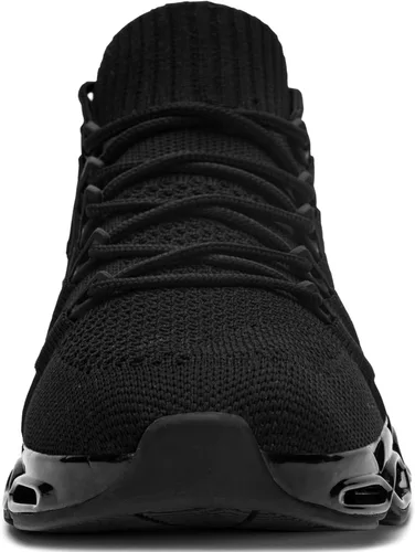 Vista 2 de DYKHMATE Zapatos de punta de acero para hombres y mujeres, zapatillas de seguridad ligeras, tenis con punta de acero, zapatos de trabajo
