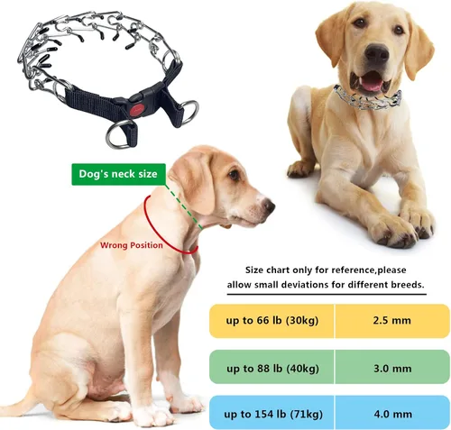 Vista 4 de Collar de entrenamiento para perros, collar de martingala para perros grandes, medianos y pequeños