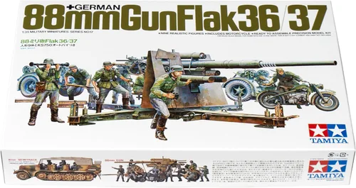 Vista 8 de Pistola modelo alemán 3.4 in Tamiya Flak 36.37 Juego