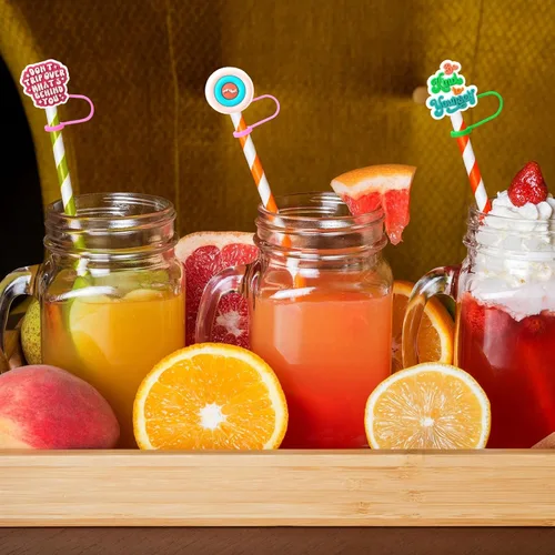 Vista 5 de 50 tapas de popote compatibles con Stanley Cup, de silicona, reutilizables, para tazas, de 30 y 40 onzas, accesorios de vaso de 0.394 in