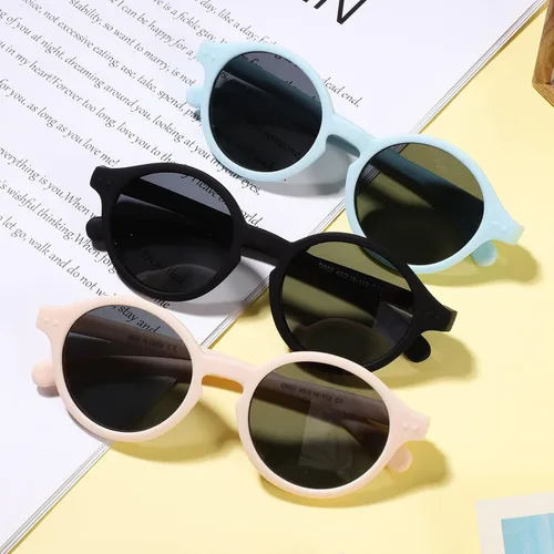Vista 8 de KESYOO Gafas de sol para bebé, 3 unidades, gafas de sol con correa de 2 a 4 años, Como se muestra