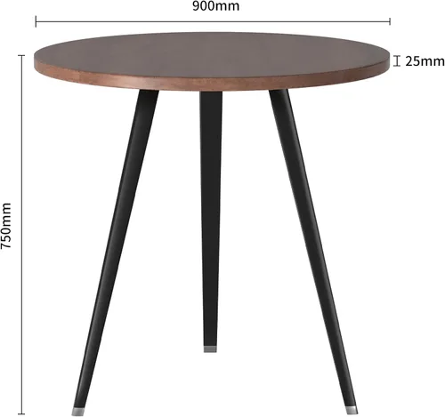 Vista 3 de Mesa de comedor redonda, mesa de conferencias redonda multiusos de 35 pulgadas con patas de aluminio para sala de estar, mesa de cocina pequeña