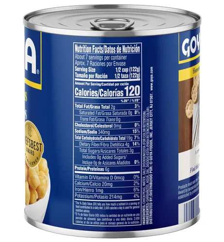 Vista 2 de Goya Foods - Guisantes de garbanzo, 29 onzas (paquete de 12)
