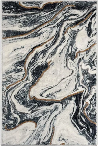 Vista 2 de LUXE WEAVERS Alfombra de área azul 2x3 con patrón abstracto de mármol