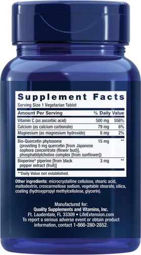 Vista 2 de Life Extension Fitosoma Fast-C y Bio-Quercetina – Entrega rápida y absorción Suplemento de vitamina C para un apoyo inmunológico óptimo – Sin