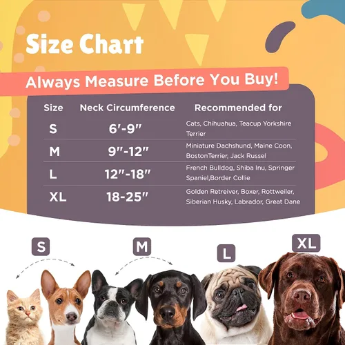 Vista 5 de Big Ant Collar inflable protector para perros y gatos, cono suave para perros después de la cirugía, collar de dona para cuello de perro, collar