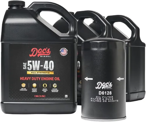 Vista 14 de Doc's Diesel Kit de cambio de aceite sintético completo 10W-30 D6128+DOCS10W30-3 Compatible con Ford 6.7L Powerstroke 2011-2025