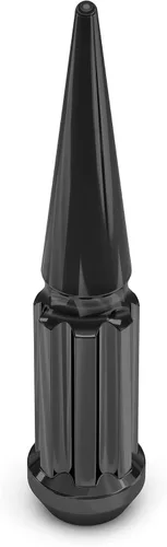 Vista 4 de White Knight 3804XLBK-25AM - Juego de tuercas estriadas de 1/2 pulgada (1/2 pulgadas), 20 piezas sólidas con estriado extra, paquete de 25 Negro