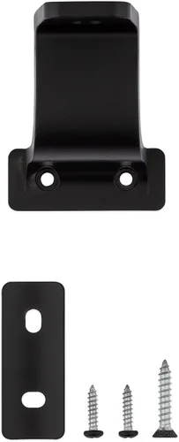 Vista 5 de National Hardware Cooper N830-519 - Soporte de barandilla de 3 pulgadas, color negro mate, soporte de barandilla de escalera para escaleras