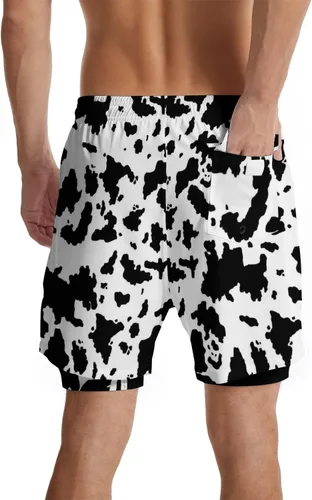 Vista 2 de CHILL·TEK Traje de baño para hombre con forro de compresión de secado rápido 2 en 1, traje de baño para playa
