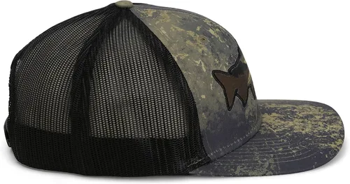 Vista 44 de Paramount Outdoors Sombrero de pesca de trucha al atardecer, diseño de silueta de pez de montaña, sombrero para exteriores con cómodo Snapback