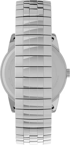 Vista 3 de Timex Reloj Easy Reader para hombre de ajuste perfecto de 1496in esfera blanca de dos tonos con banda de expansión de dos tonos