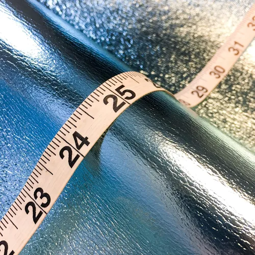 Vista 3 de Piel de cordero metálica azul claro real: material de cuero genuino brillante para costura, manualidades y fabricación de joyas