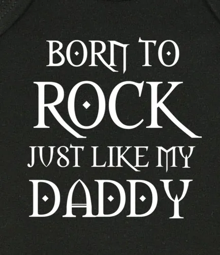 Vista 2 de BabyPrem Body de bebé Born to Rock Like Daddy Ropa Recién Nacido - 12 Meses
