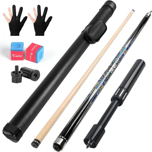 Vista 15 de Kmise Pool Cue Stick Set,4 Colors Canadian Maple Cue,Pool Sticks for Adults,Tacos de Billar 18 19 20 21oz for Beginner