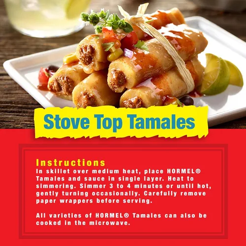 Vista 4 de HORMEL Tamales de pollo, tamales enlatados, 15 onzas (paquete de 12)