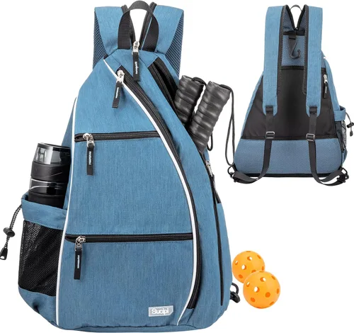 Vista 22 de Sucipi Pickleball Bag for Men & Women,Convertible Backpack with Fence Hook Negro