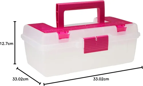 Vista 5 de Creative Options, 114-082, caja para manualidades con charola extraible de 13 pulgadas