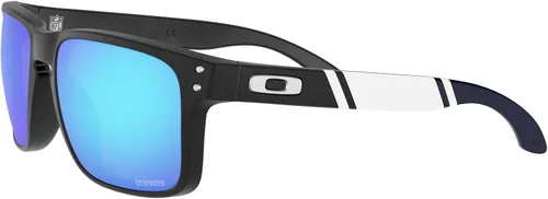 Vista 3 de Oakley Mens OO9102 Holbrook NFL Collection Square Sunglasses Negro/Lente Etch/Prizm Sapphire