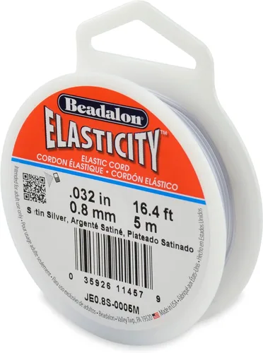 Vista 15 de Beadalon - Cordón elástico para joyería (0,5 mm, 5 m), color negro