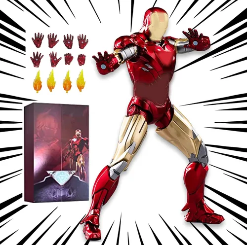 Vista 6 de LonullyMege MK1Ironman Figura de Acción - 7 Pulgadas Deluxe Painting Colección Exquisita Modelo Mark