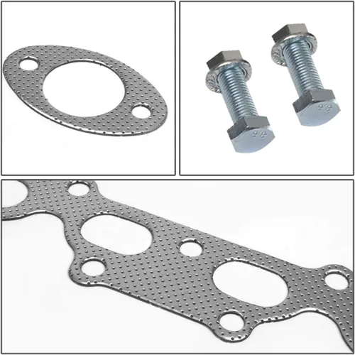 Vista 5 de Auto Dynasty Juego de juntas de cabezal colector de escape de aluminio compatible con Mazda Miata 90-93 1.6L