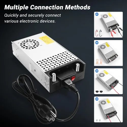 Vista 3 de Convertidor de nueva versión, convertidor de 110 V CA a 12 V CC, fuente de alimentación de 12 V, 360 W, 30 A, transformador de interruptor de CC
