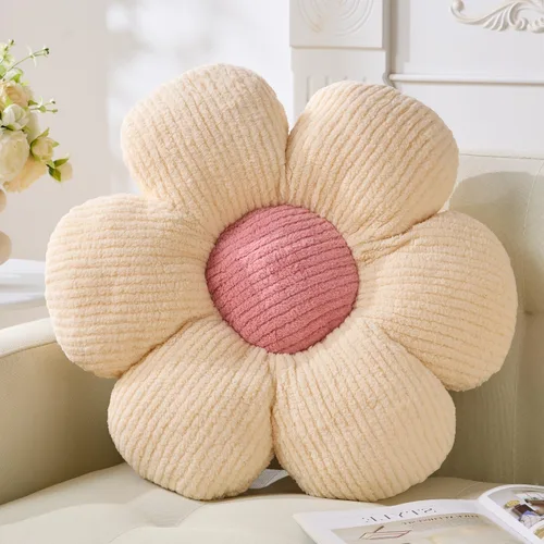 Vista 10 de Almohada de flores, almohadas azules, lindas margaritas, cojín decorativo para el hogar, para cama, sofá, sofá