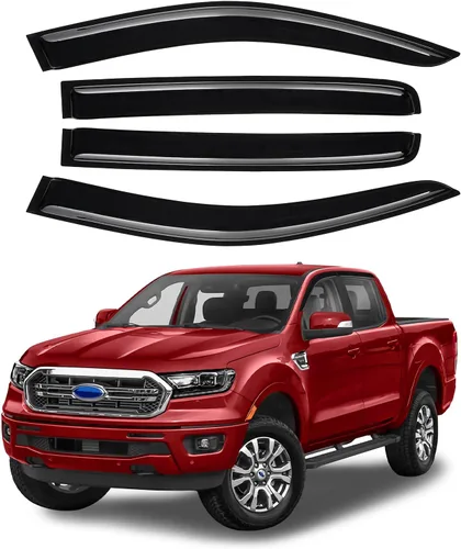 Vista 17 de Canvcle 4Runner - Protectores de lluvia – Viseras de ventana para Toyota 4Runner 2010-2024, deflectores de viento de ventana lateral con cinta
