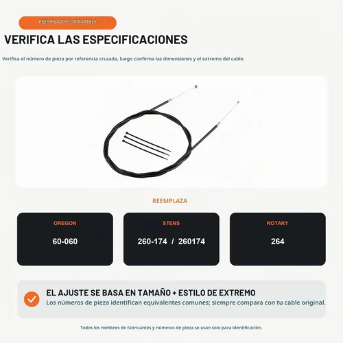 Vista 6 de Cable de acelerador universal de 60 pulgadas, cable de acelerador para kart cart, cable de acelerador para minibike kart cart para Go-Cart ATV Cycle