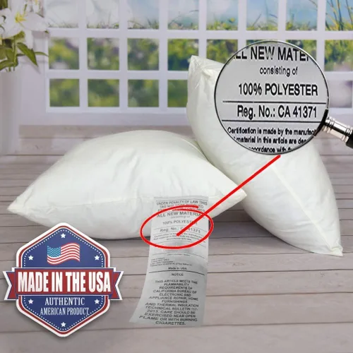 Vista 6 de MSD Paquete de 2 rellenos de almohada de 16 x 16 pulgadas, hipoalergénicas, cuadradas, de poliéster blanco, relleno de almohada europea para sofá