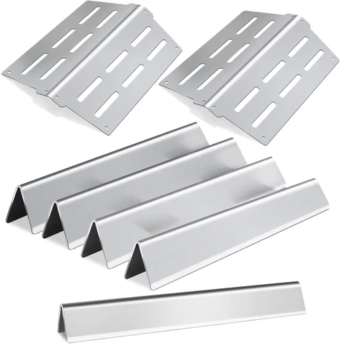Vista 8 de 7620 7621 Barra aromatizadora de 17.5 pulgadas para piezas de parrilla Weber Genesis serie 300, Weber Genesis E/EP-310, 320, 330, Genesis S/E-310