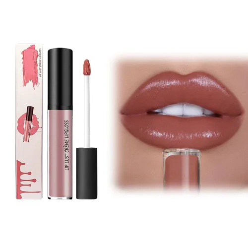 Vista 14 de Fauppt Labiales de 12 colores crema para labios, ligeros, mejorados, impermeables, de larga duración, hidratantes, antiadherentes, para mujeres, 001