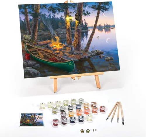 Vista 43 de Ledgebay Kit de Pintura por Números DIY para Adultos, Lienzo Enmarcado para Principiantes a Avanzados, Kit de Pintura por Números, los Kits Incluyen