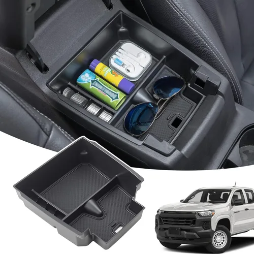 Vista 8 de JDMCAR Compatible con bandeja de consola central Chevy Colorado/GMC Canyon accesorios 2015-2020 2021 2022