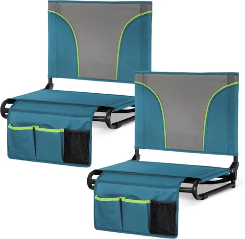 Vista 13 de ALPHA CAMP Asientos de estadio para gradas con reposabrazos, sillas acolchadas gruesas con soporte para espalda, silla de estadio extra ancha