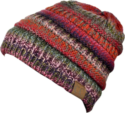 Vista 146 de C.C Trendy Warm Chunky Soft Stretch Cable Knit Beanie