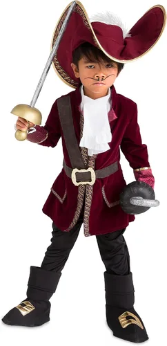 Vista 2 de Disney Store Deluxe Captain Hook Halloween Kids Costume