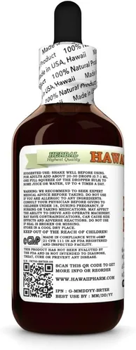 Vista 2 de Hawaii Pharm Beth Extracto líquido sin alcohol, Beth (Trillium Erectum) Suplemento herbario natural de glicerita de raíz seca, 2 onzas