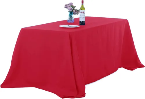Vista 20 de Ascoza Paquete de 2 manteles cuadrados negros de tela de poliéster de 52 x 52 pulgadas para bodas, banquetes, restaurantes y fiestas