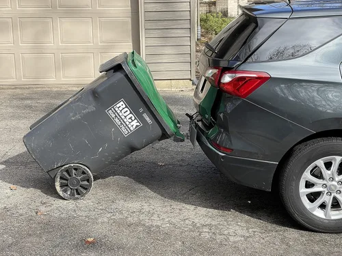 Vista 6 de Enganche de transporte de basura con ruedas MT montado en el parachoques fabricado en Estados Unidos Garbage Commander