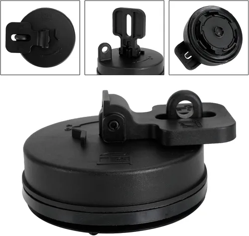 Vista 4 de Tapa del Tanque de Combustible Diesel AT323462 43843622 para Excavadora Hitachi Volvo John Deere negro