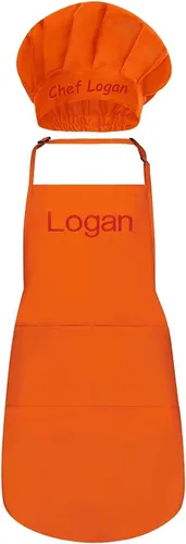 Vista 16 de Delantales personalizados para hombres y mujeres – Delantal personalizado con nombre bordado y bolsillos para cocina, pintura, manualidades, salón